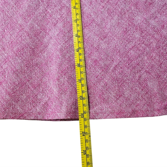 Alain Manoukian Bubblegum Pink White Tweed Linen Skirt 8 - Picture 5 of 7